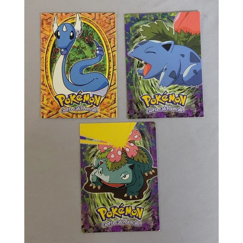 1999 Topps Pokemon First Movie LOT Dragonair E11 Ivysaur E2 Venusaur E3 Vintage